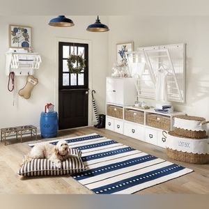 1 Ballard Designs Sorento Performance Rug Blue and White  199